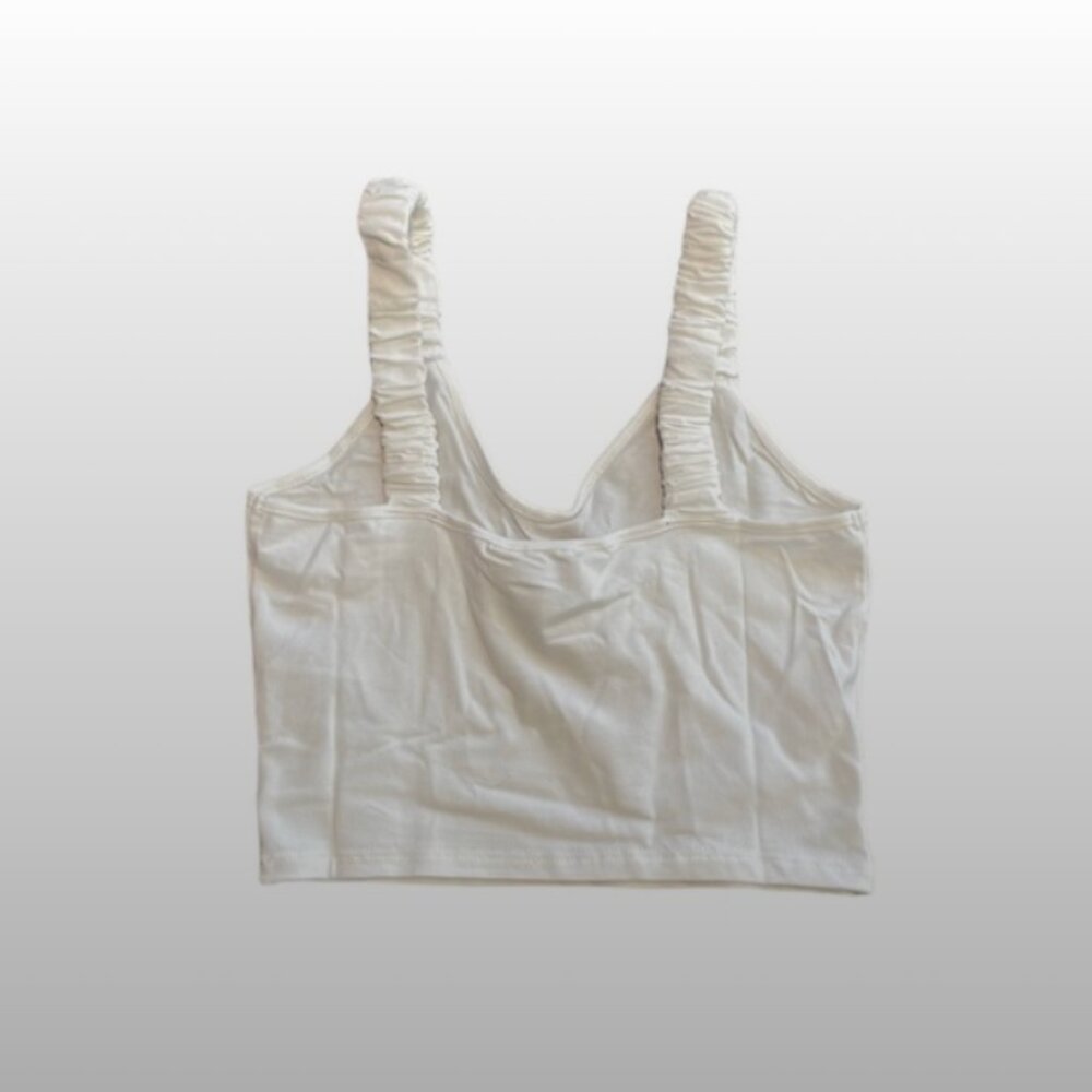 NWT Miss Selfridge Ruched Strap 2 Pair V Neck Crop Tops - Picture 6 of 8